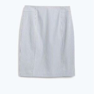 TRIBAL Tyla Blue & White Pinstripe Skirt, sz 14